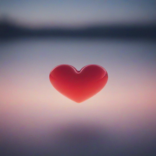 blurry heart wallpaper