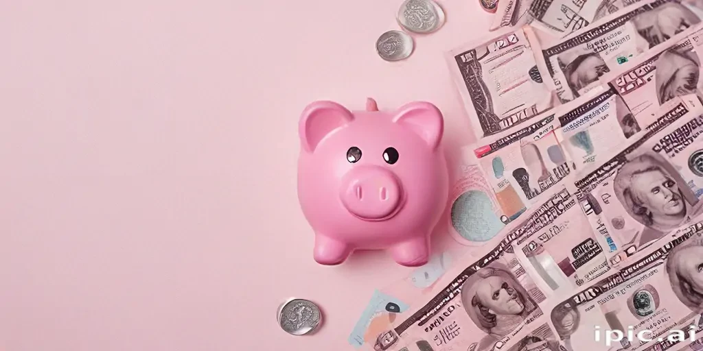 pink money background