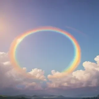 cute rainbow background