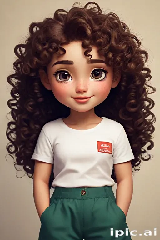 cartoon characters with curly hair