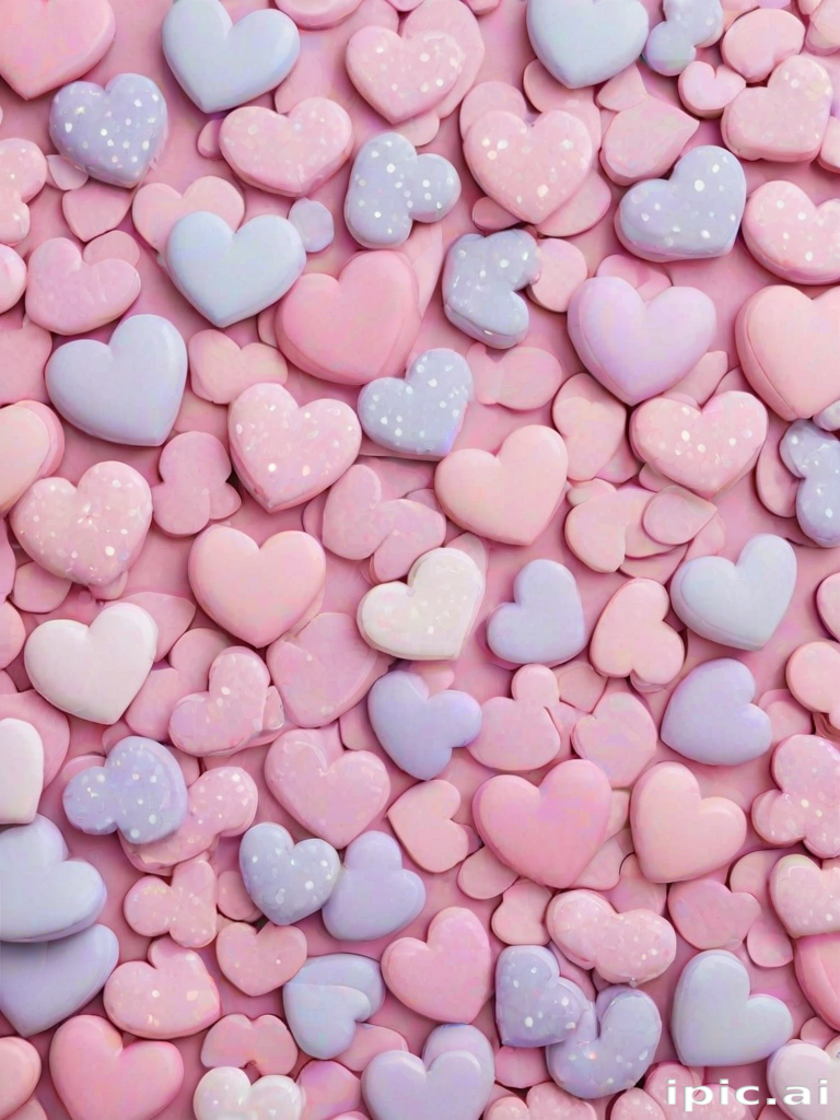 aesthetic hearts wallpaper