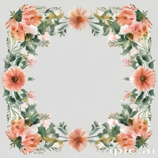 free flower border clipart
