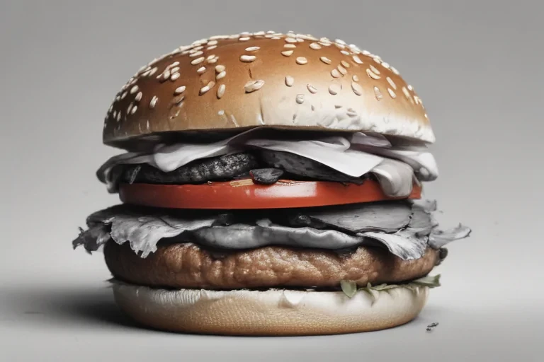 hamburger clipart black and white