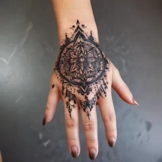 cute hand tattoos for black females