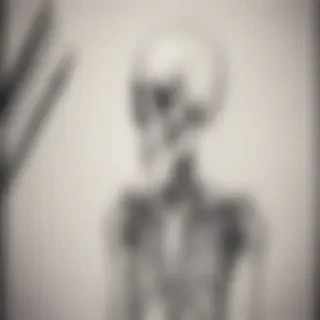 creative skeleton drawings