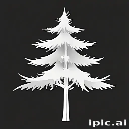 pine tree clip art black and white