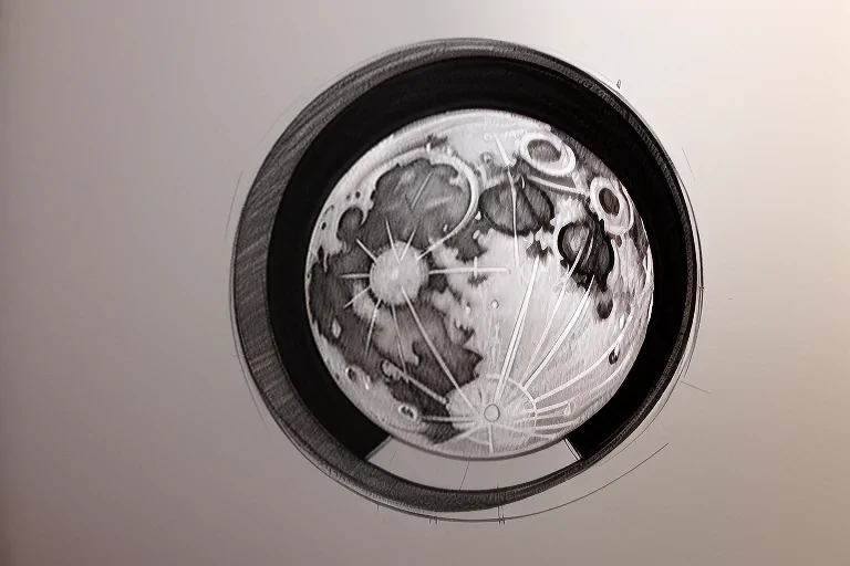 moon sketch