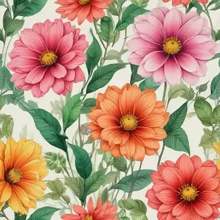 flower color drawings