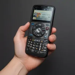 hand holding a phone