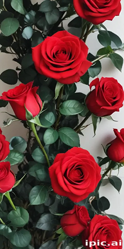 red roses aesthetic