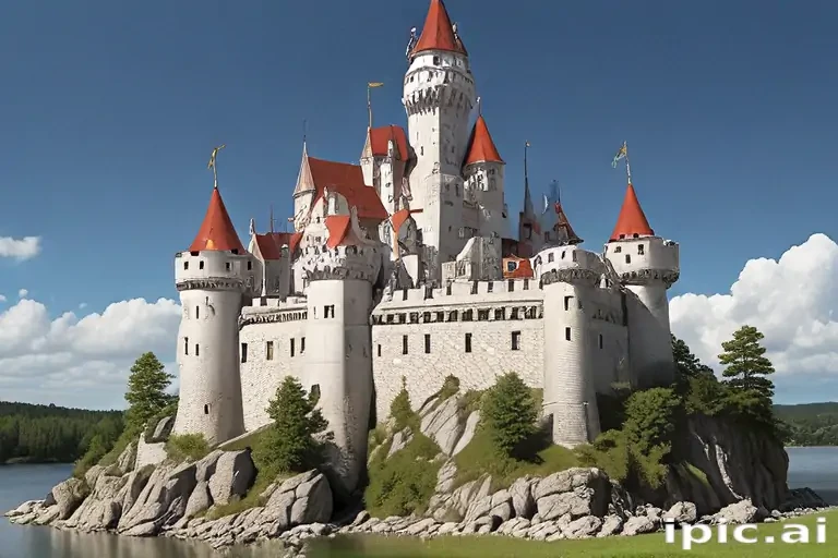 cartoon of castle