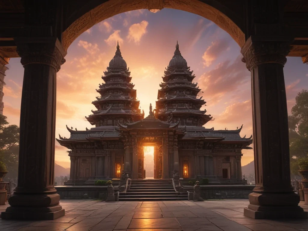 temple background