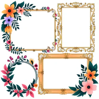 floral frames