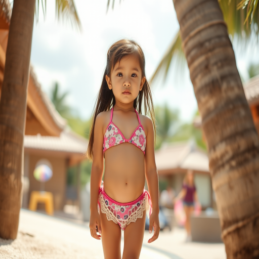 little girl in bikini ai