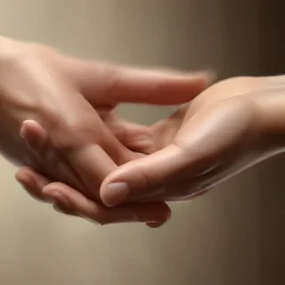 hands reaching