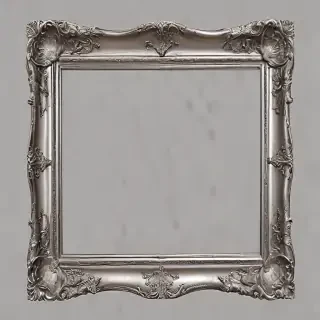 silver picture frame png