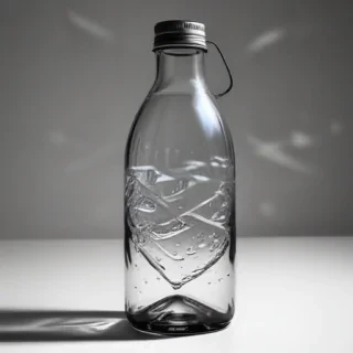 water bottle drawing
