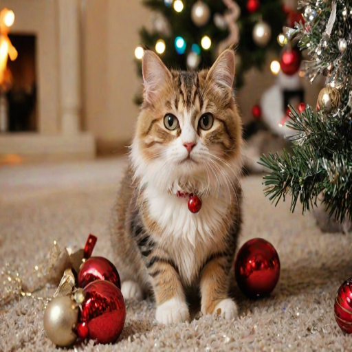 pictures of cats for christmas