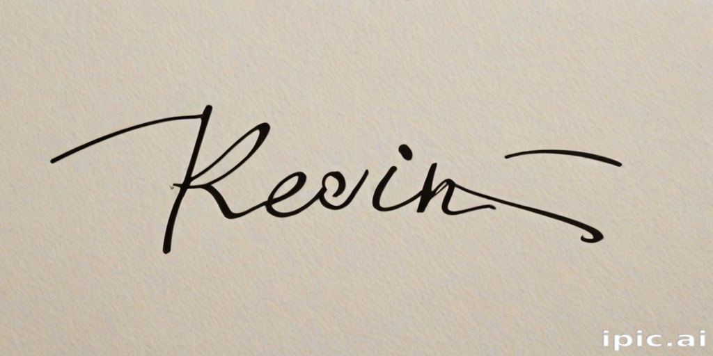 kevin in cursive