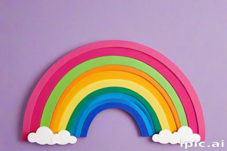 cute rainbow background