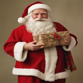 images of vintage santa