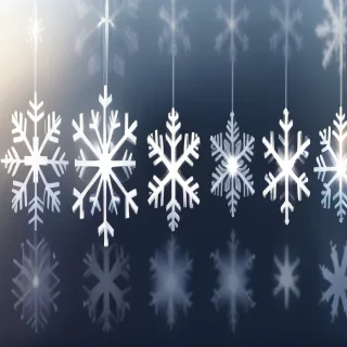 transparent snowflakes