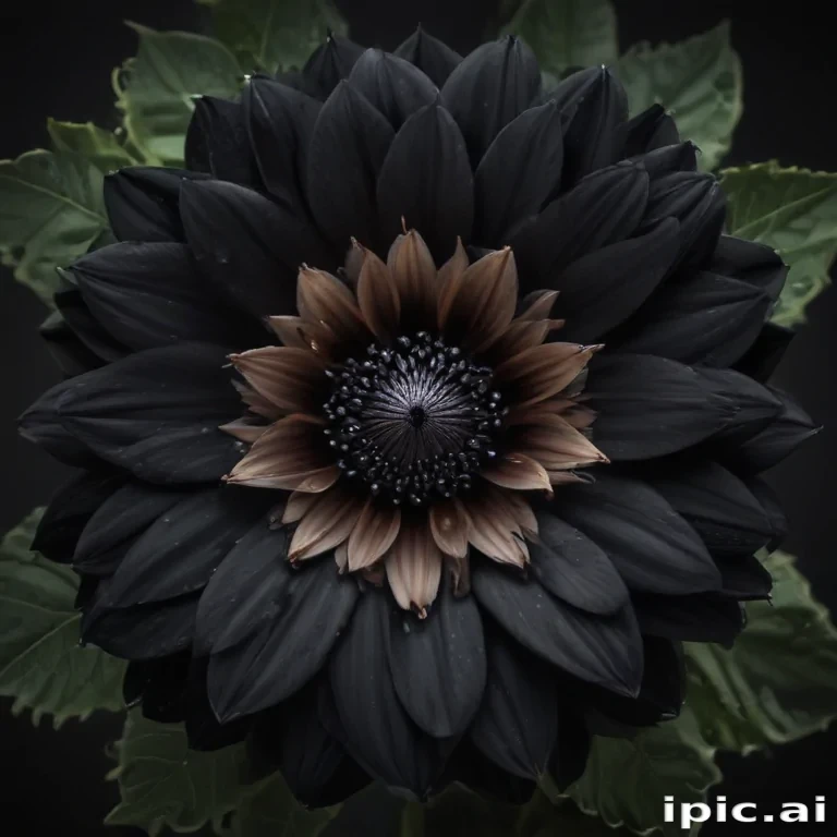 black flower