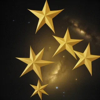 images of golden stars