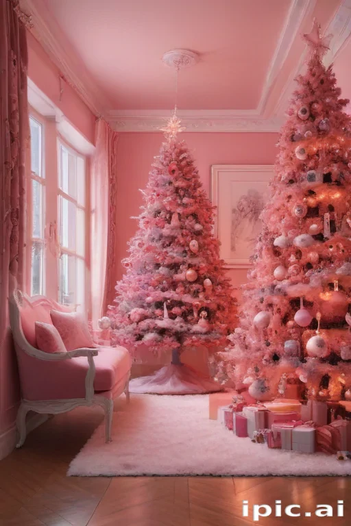 pink christmas aesthetic