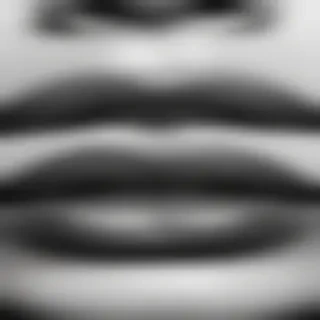 lips clipart black and white