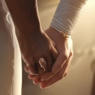 couple holding hands aesthetic