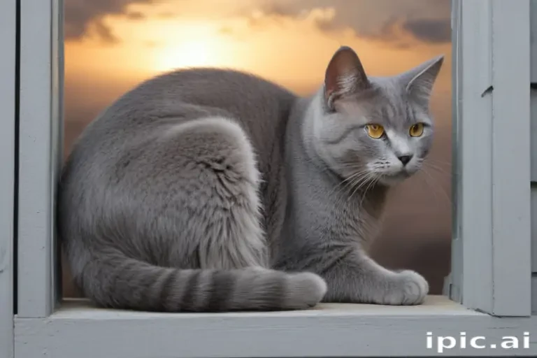 grey cat