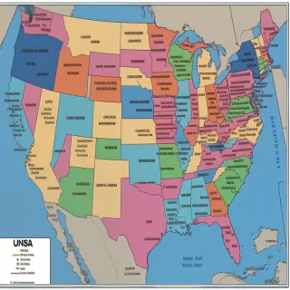 usa state map