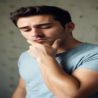 man in sad