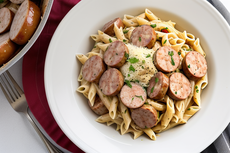 cajun pasta with andouille sausage