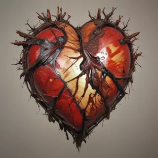 broken heart aesthetic
