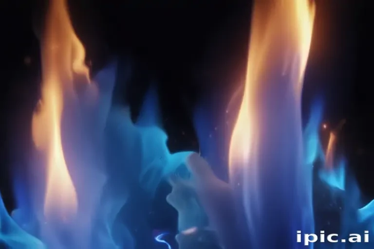 blue flame background