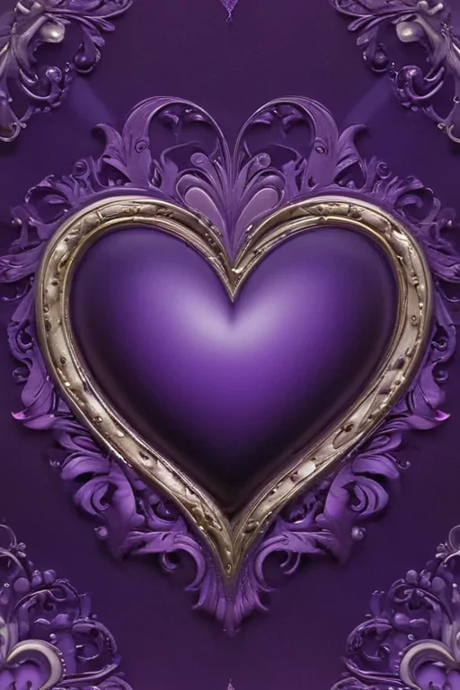 heart purple wallpaper