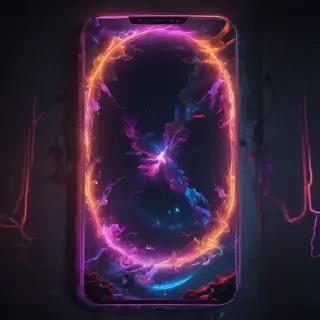 4k neon phone wallpaper