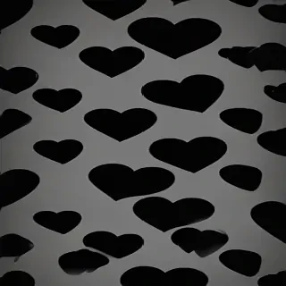 aesthetic black heart wallpaper