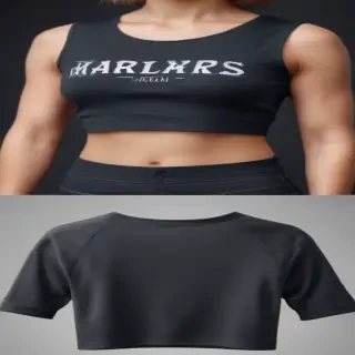 crop top shirt mockup
