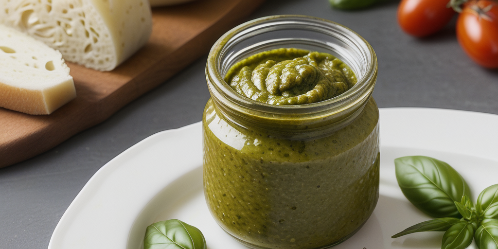recipe for pesto sauce without pine nuts