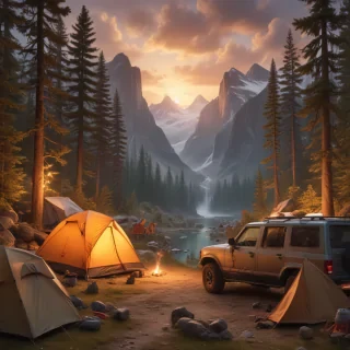camping background