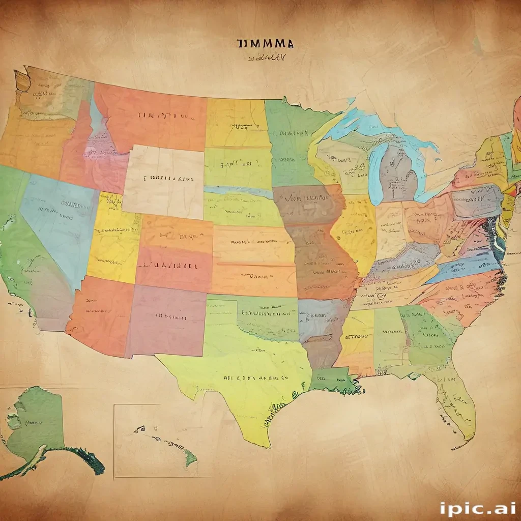 map united states