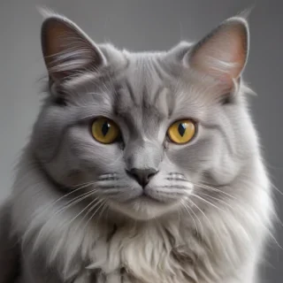 grey cat