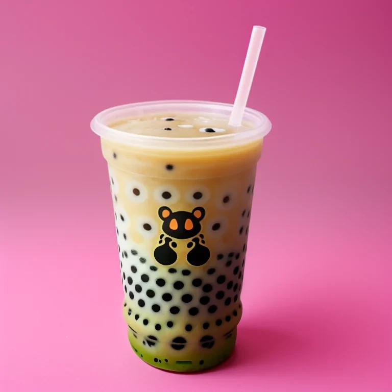 aesthetic boba tea background