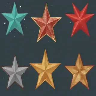 christmas stars clipart