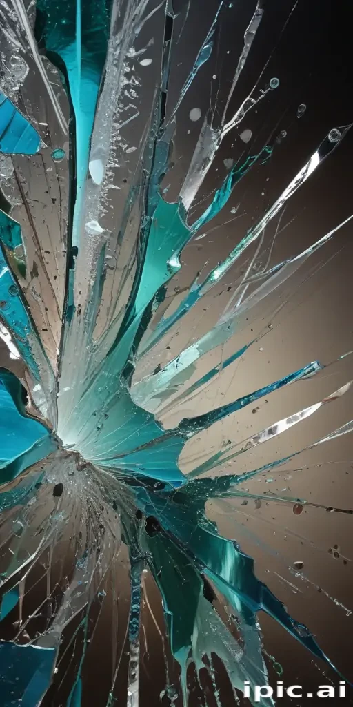 broken glass overlay