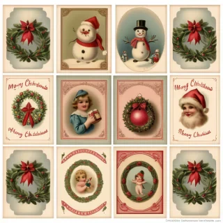 printable vintage christmas images