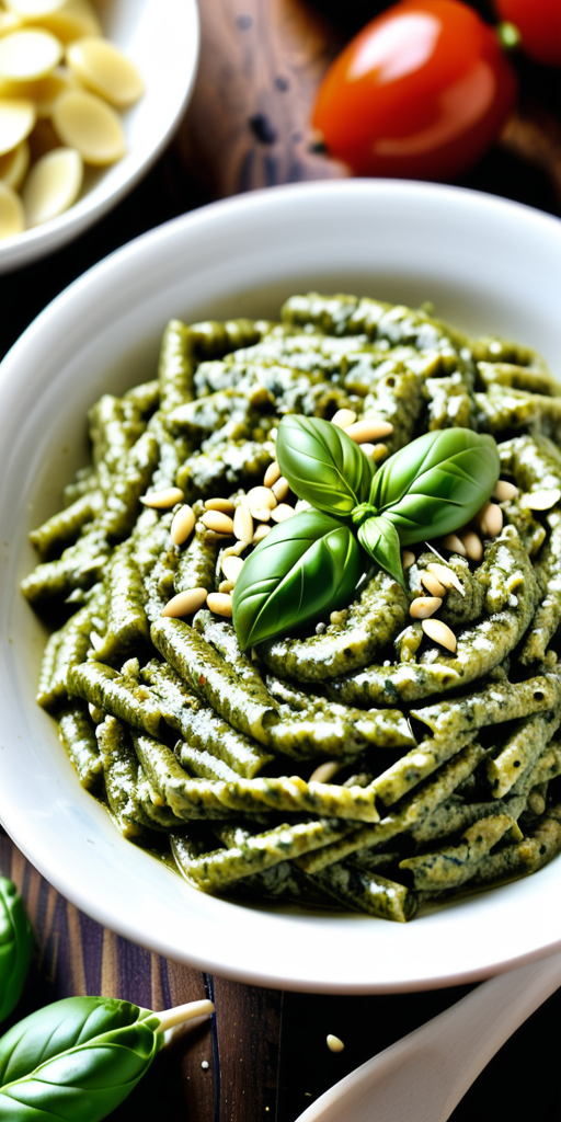 recipe for pesto sauce without pine nuts